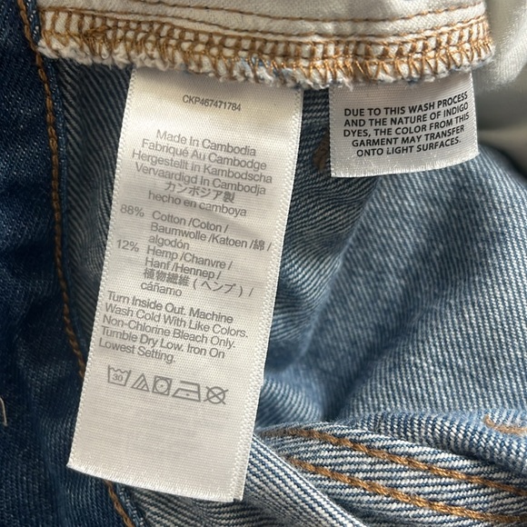 Madewell Baggy Straight Blue Jeans - Picture 12 of 12